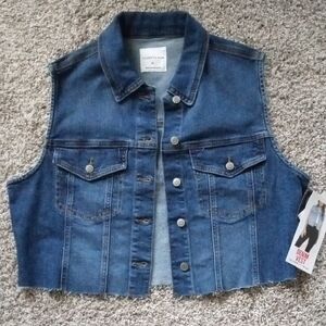 Celebrity Pink Blue Denim Vest